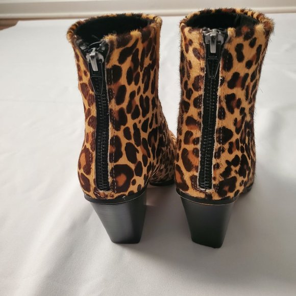 Dolce Vita Women's ISSA Leopard-Print Calf Hair Pointed-Toe Ankle Boots Size 6 - Picture 13 of 13